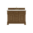 Honey Oak / Victorian Silver - 3 Faucet Holes