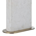 Renwil Irisa 27" Tall Plated Antique Brushed Brass Iron Table Lamp with Drum Linen Shade