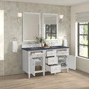 Bright White / Charcoal Soapstone - 3 Faucet Holes