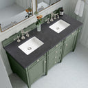 Smokey Celadon / Charcoal Soapstone - 3 Faucet Holes