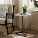 Renwil Barker Indoor Cast Aluminum Side Table - Matte Black