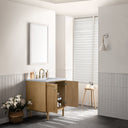 Light Natural Oak / Carrara White - 3 Faucet Holes