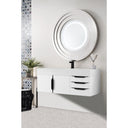 Glossy White / Matte Black / Glossy White - 1 Faucet Hole