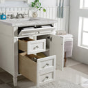 Bright White / Victorian Silver - 3 Faucet Holes