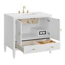 Bright White / White Zeus - 3 Faucet Holes