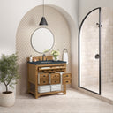 Amber Birch / Charcoal Soapstone - 3 Faucet Holes