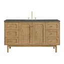 Light Natural Oak / Parisien Bleu - 3 Faucet Holes