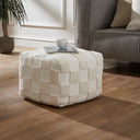 Renwil Payne Indoor 100% Cotton Pouf - Ivory