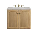 Light Natural Oak / Victorian Silver - 3 Faucet Holes