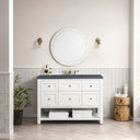 Bright White / Charcoal Soapstone - 3 Faucet Holes