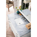 Glossy White / Carrara White - 3 Faucet Holes