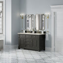 Black Onyx / Victorian Silver - 3 Faucet Holes