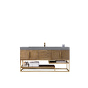 Latte Oak / Radiant Gold / Dusk Grey Glossy - 1 Faucet Hole