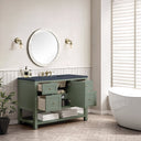 Smokey Celadon / Charcoal Soapstone - 3 Faucet Holes