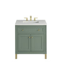 Smokey Celadon / White Zeus - 3 Faucet Holes