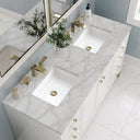 Glossy White / Victorian Silver - 3 Faucet Holes