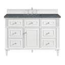 Bright White / Parisien Bleu - 3 Faucet Holes