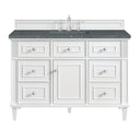 Bright White / Parisien Bleu - 3 Faucet Holes