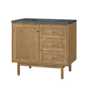 Light Natural Oak / Parisien Bleu - 3 Faucet Holes
