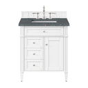 Bright White / Parisien Bleu - 3 Faucet Holes