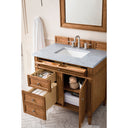Saddle Brown / Carrara White - 3 Faucet Holes