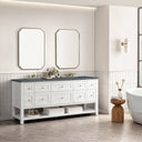 Bright White / Parisien Bleu - 3 Faucet Holes
