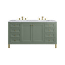 Smokey Celadon / Carrara White - 3 Faucet Holes