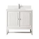 Glossy White / White Zeus - 1 Faucet Hole