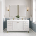 Glossy White / White Zeus - 1 Faucet Hole