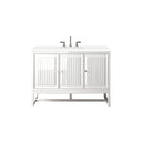 Glossy White / White Zeus - 3 Faucet Holes