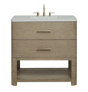 Pebble Oak / Victorian Silver - 3 Faucet Holes