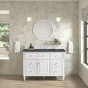 Bright White / Charcoal Soapstone - 3 Faucet Holes