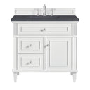 Bright White / Charcoal Soapstone - 3 Faucet Holes