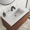 Mid-Century Walnut / Matte Black / Glossy White - 1 Faucet Hole