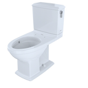 Toto Connelly Two Piece Elongated Dual Max 1.28 and 0.9 GPF Universal Height Toilet with Cefiontect and Right Lever