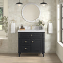 Black Onyx / White Zeus - 1 Faucet Hole