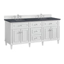 Bright White / Charcoal Soapstone - 3 Faucet Holes