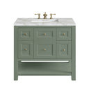 Smokey Celadon / Victorian Silver - 3 Faucet Holes