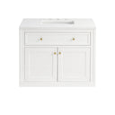 Glossy White / White Zeus - 3 Faucet Holes