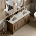 Pecan / Victorian Silver - 3 Faucet Holes