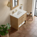 Seaside Oak / Eternal Jasmine Pearl - 3 Faucet Holes