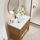 Amber Birch / White Zeus - 1 Faucet Hole