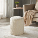 Renwil Trento Indoor Embroidered Stool - Ivory