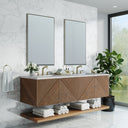 Chestnut / Eternal Jasmine Pearl - 3 Faucet Holes
