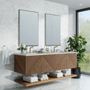 Chestnut / Eternal Jasmine Pearl - 3 Faucet Holes