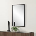 Renwil Lausanne 36" Tall Rectangular Mirror - Matte Black