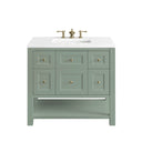 Smokey Celadon / White Zeus - 3 Faucet Holes