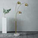 Renwil Dorset 83" Length Floor Lamp - Satin Brass
