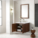 Mid-Century Walnut / White Zeus - 3 Faucet Holes