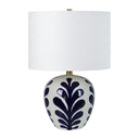 Renwil Darina 19.25" Length Table Lamp - Off-White And Navy